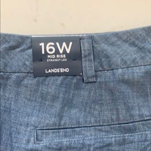 Lands End Chambray Crop